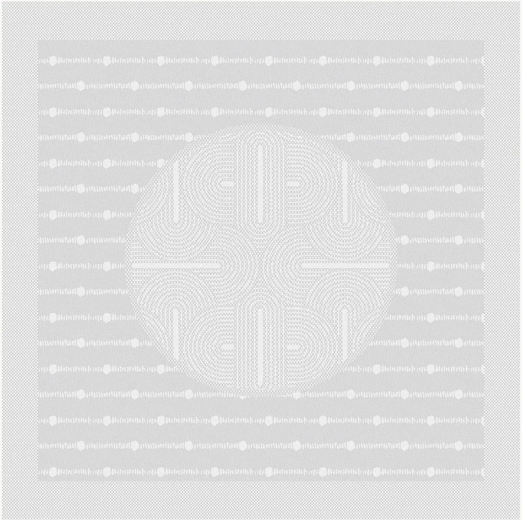 Set di 4 tovaglioli jacquard Le Cercle Blanc