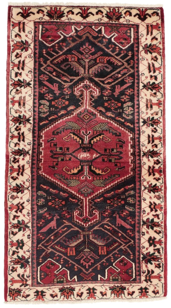 Hamedan Tappeto persiano 160 x 80 Blu (Iran) Annodato A Mano