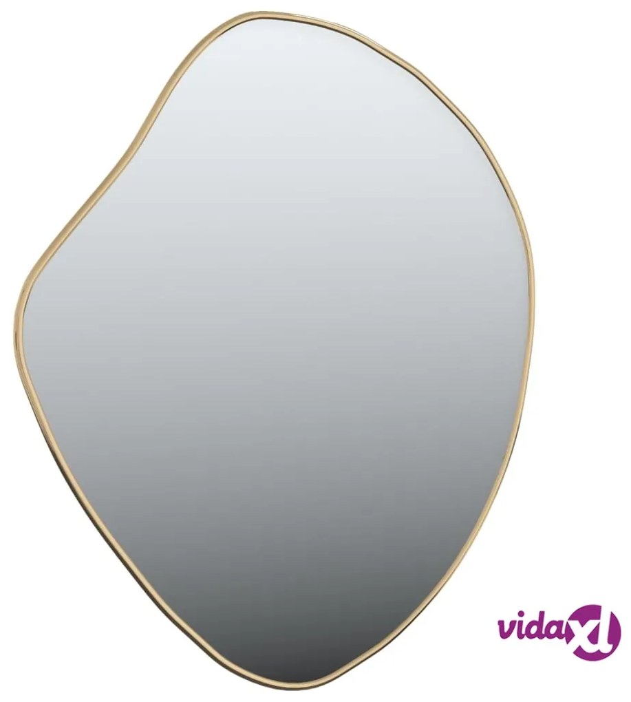 vidaXL Specchio da Parete Dorato 60x50 cm
