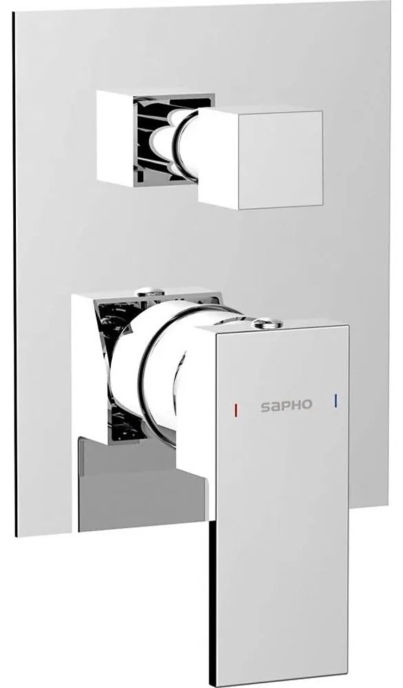 Sapho - Miscelatore doccia da incasso CUBEMIX cromo lucido