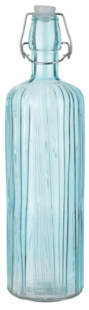 Bottiglia acqua azzurra 1 L tappo a scatto Aqualuxe