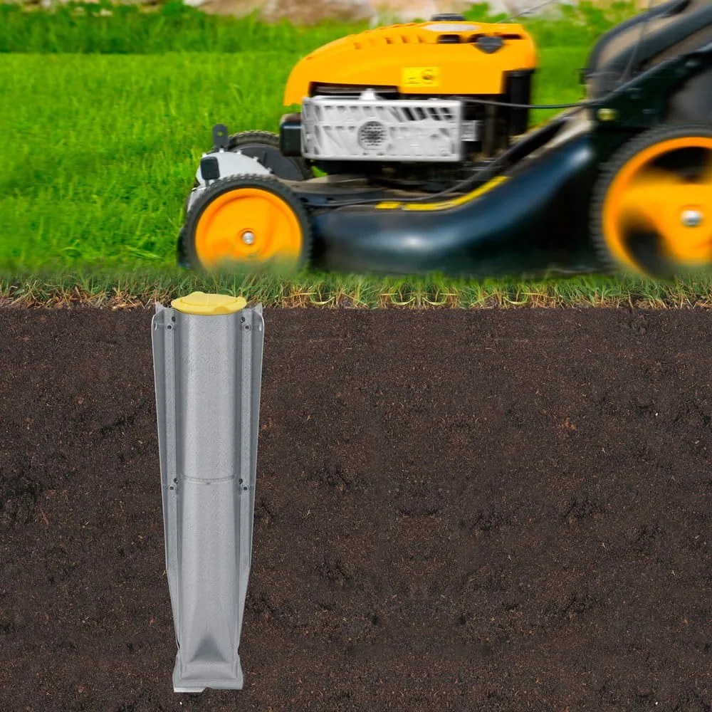 Stendino da giardino argentato 50 m Lift-o-Matic Advance – Brabantia