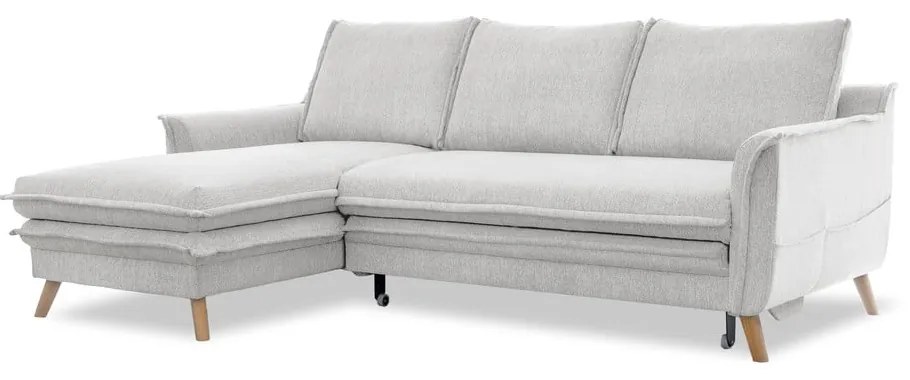Divano letto angolare beige (angolo sinistro) Charming Charlie - Miuform