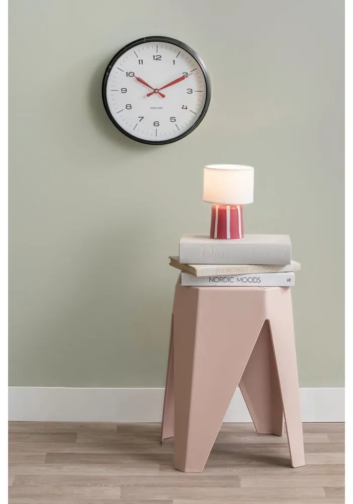 Sgabello rosa chiaro in plastica Cherish – Leitmotiv