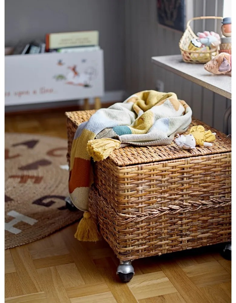 Tappeto rotondo di colore naturale in iuta ø 130 cm Dinne – Bloomingville Mini