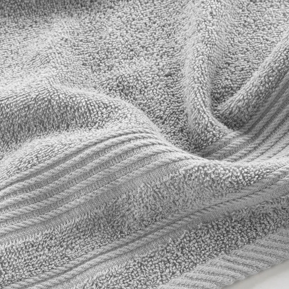 Asciugamano tipo terry grigio chiaro in cotone 30x50 cm Tendresse – douceur d'intérieur
