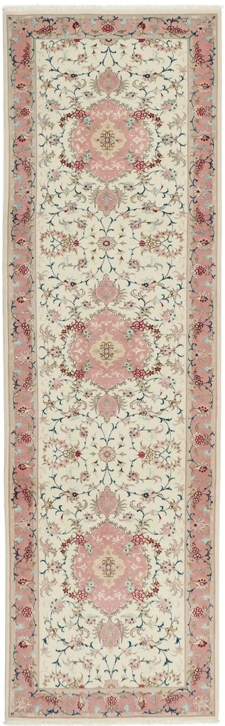 Tabriz Tappeto 90x300 (Iran) Annodato A Mano