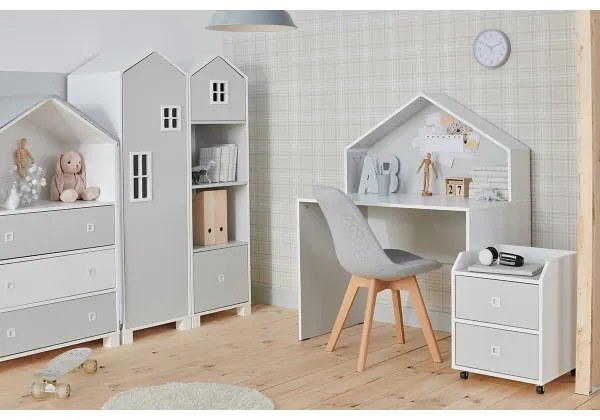 Contenitore per bambini MIRUM 54,2x42,4 cm bianco/grigio