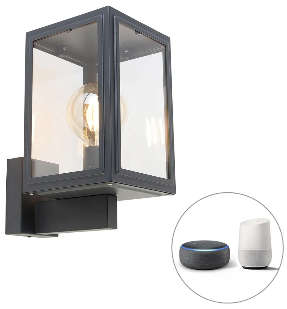 Lampada da parete intelligente grigia incl. Smart G95 - Sutton Up