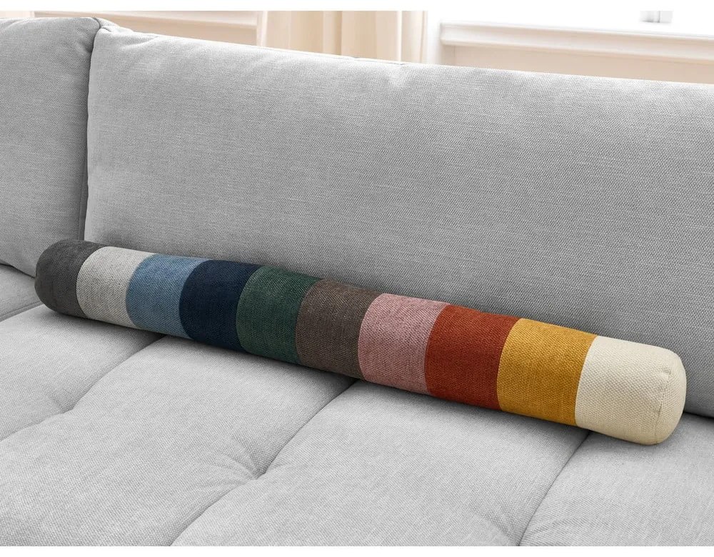 Divano angolare grigio chiaro allungabile e con contenitore (penisola a sinistra/a L) Fuji – Bobochic Paris