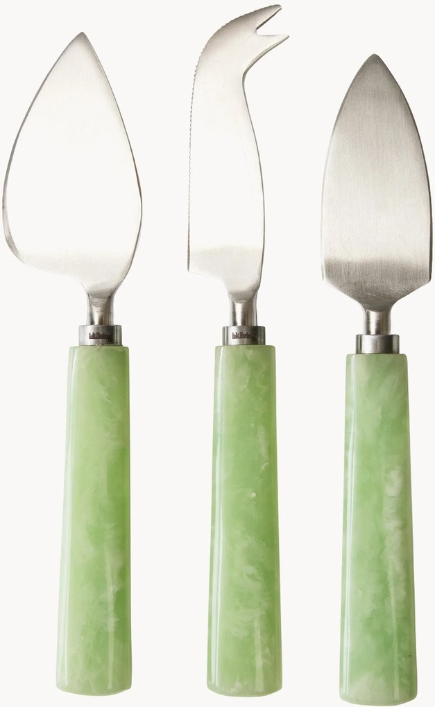 Set di 3 coltelli da formaggio in acciaio inossidabile Muriel