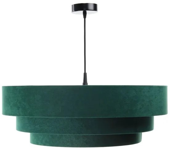 Lampadario su corda TRINITI 1xE27/60W/230V verde/oro