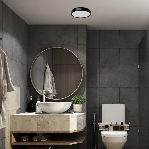 Rabalux 71252 - Plafoniera LED da bagno SAMIRA LED/18W/230V IP44 nero