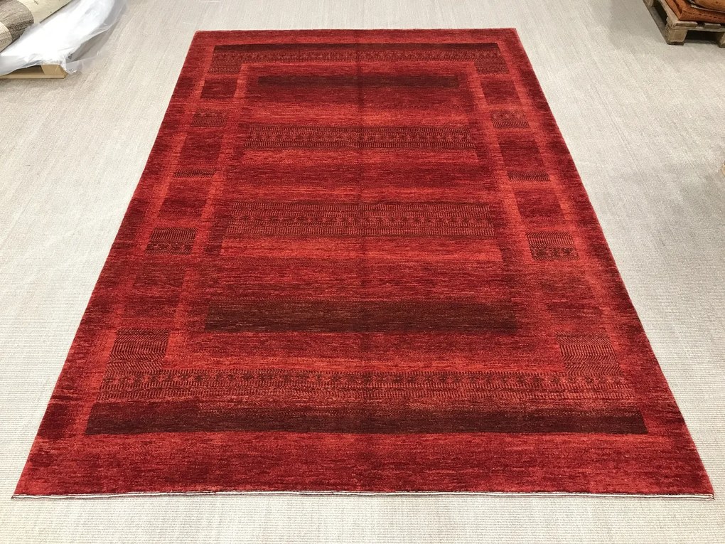 Loribaft Tappeto persiano 310 x 210 Rosso (Iran) Annodato A Mano