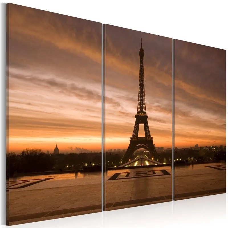 Quadro Torre Eiffel al tramonto