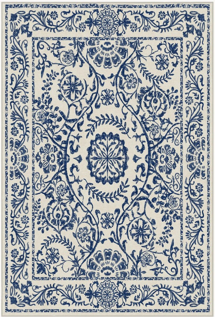 Tappet lavabile blu scuro a pelo corto Delphina