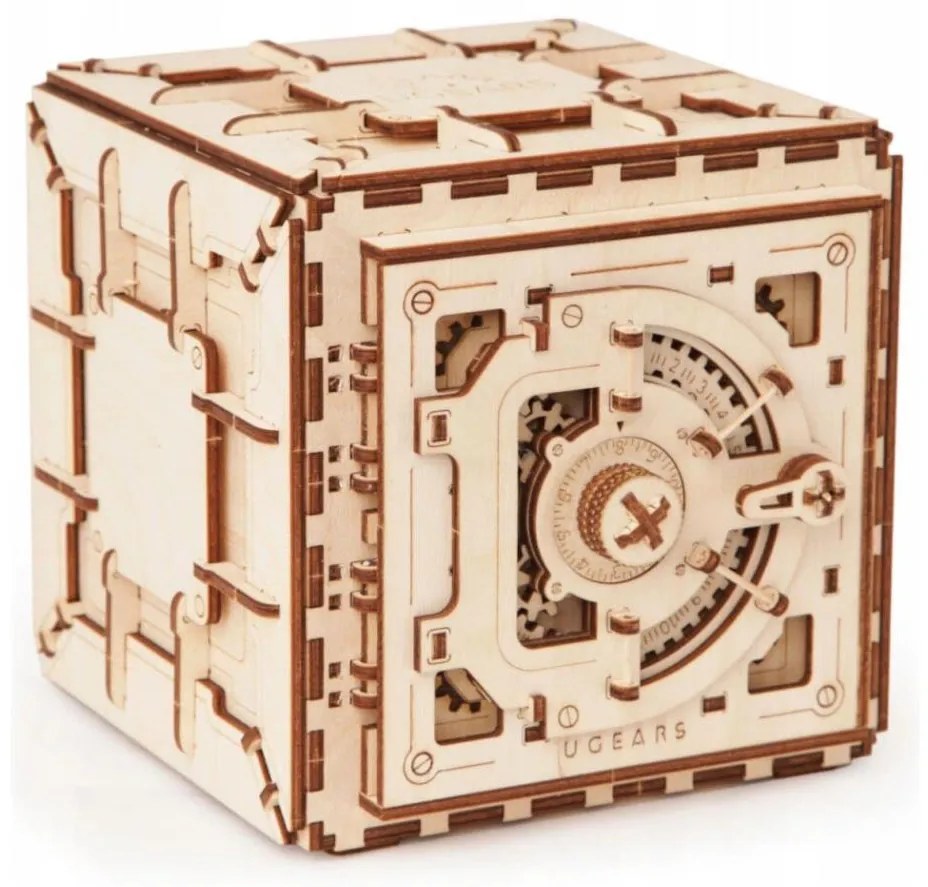 Ugears - 3D puzzle meccanico in legno Cassaforte