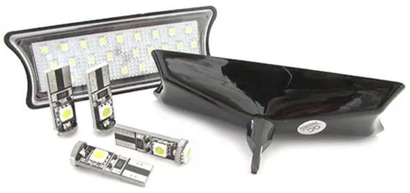 Kit Plafoniera Luci Led Di Cortesia Lettura BMW E60 E65 E87 Bianco 4 Lampade Led T10 Canbus Incluso