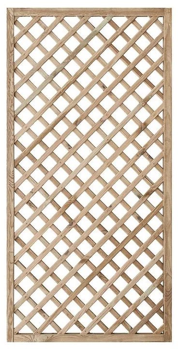 Pannello grigliato in legno STELMET maglia 40x40 mm L 90 x H 180 cm, spessore 30 mm