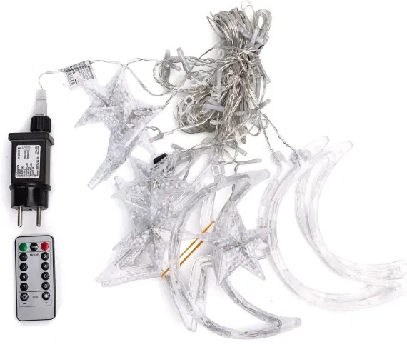 Aigostar - Catena luminosa natalizia LED RGBY per esterni 120 LED/6 W/230 V/8 funzioni/3x0,6 m IP44 + telecomando