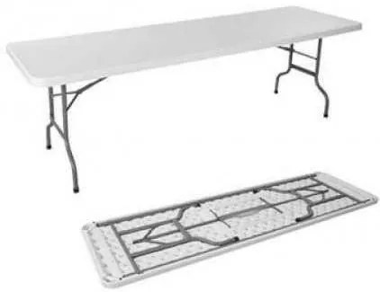 CATE - tavolo catering salvaspazio in acciaio e abs