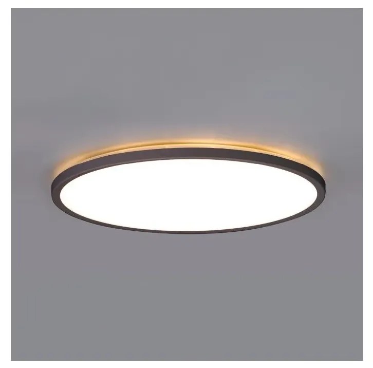 Lampada LED bagno NIVERA LED/12W/230V IP54 Ø 22,5 cm nera con telecomando