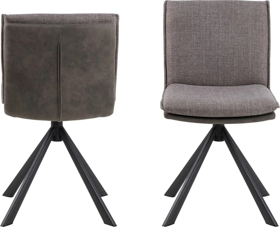 Sedia da pranzo grigia Flynn - Actona