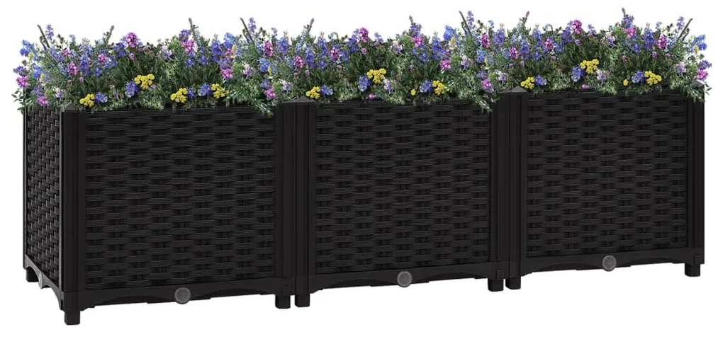 Fioriera Rialzata 120x40x38 Cm İn Polipropilene /