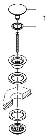 GROHE 65807DL0 - Set di scarico ESSENCE in bronzo