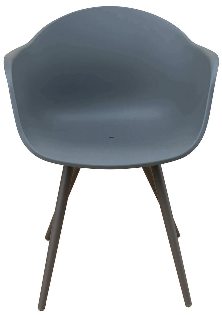 LOIS - set tavolo in alluminio e polywood cm 162/242 x 100 x 74 h con 4 Poltrone Dynamo