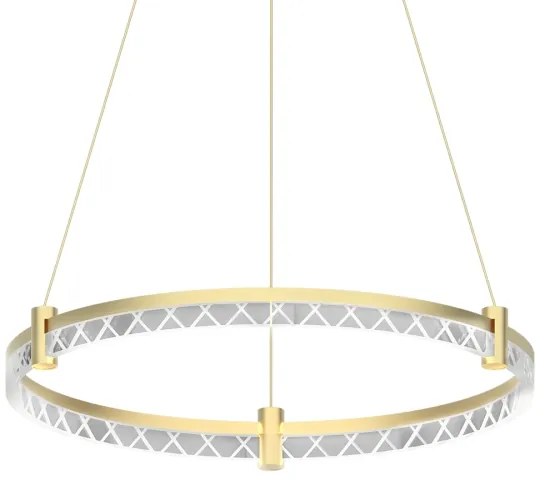 Lampadario LED a sospensione con filo ELEGANCE LED/36W/230V diametro 60 cm oro