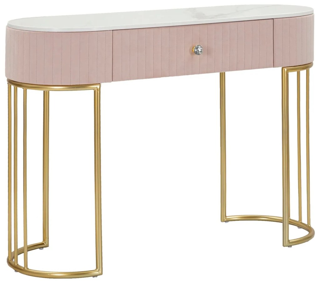 Console Elegante Montpellier Rosa 100x40x75 cm