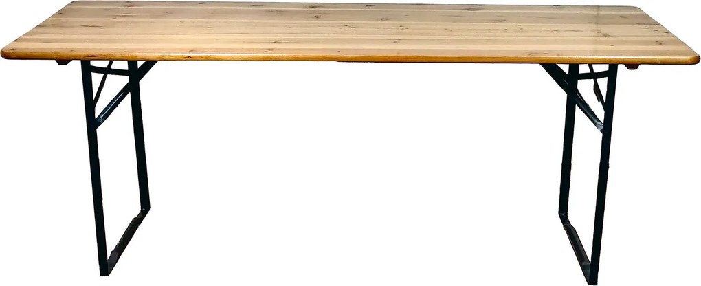 Tavolo Birreria da Giardino 220x80x78 cm in Ferro Piano in Legno...