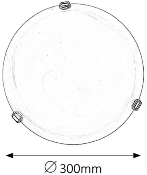 Rabalux 3202 - Plafoniera ALABASTRO 1xE27/60W/230V in vetro alabastrino