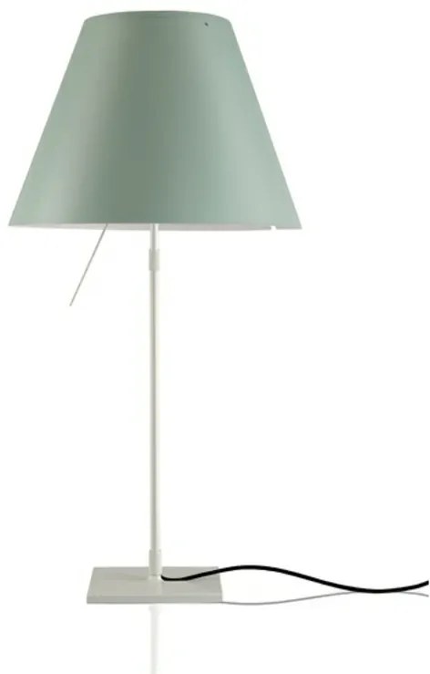 Costanza Lampada da Tavolo con Dimmer Alu/Comfort Green - Luceplan