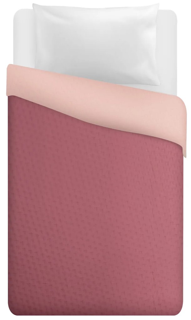 Trapuntino singolo double face rosa chiaro scuro