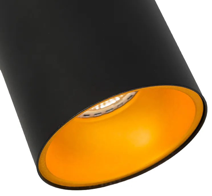 Faretto Smart nero con oro incl. Sorgente luminosa WiFi GU10 - Deep