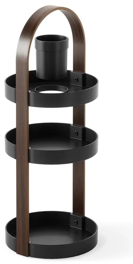 Organizzatore da bagno nero in plastica riciclata Bellwood - Umbra