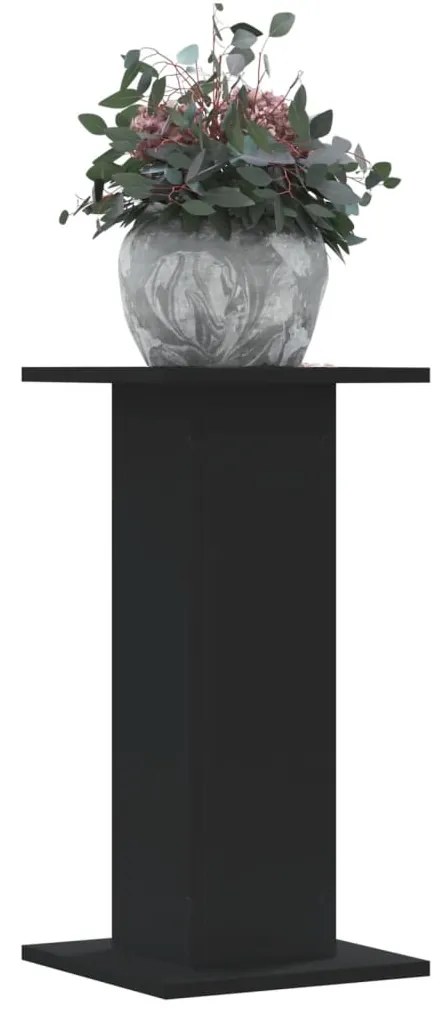 Supporti Per Piante 2 Pz Neri 30x30x60 Cm Legno Multistrato /