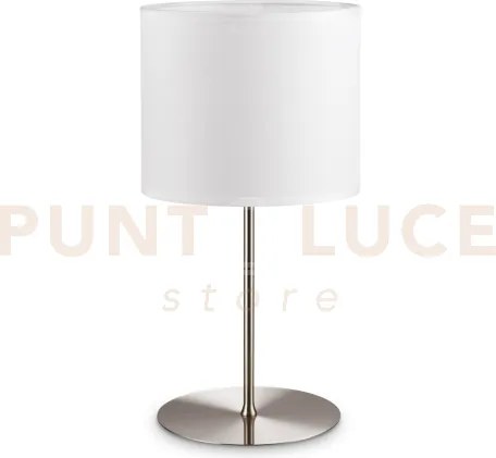 Base per lume in metallo set up grande 1 luce attacco e27 nickel