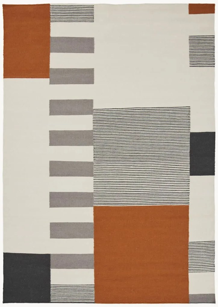 Tappeto in lana tessuto a mano Graphic