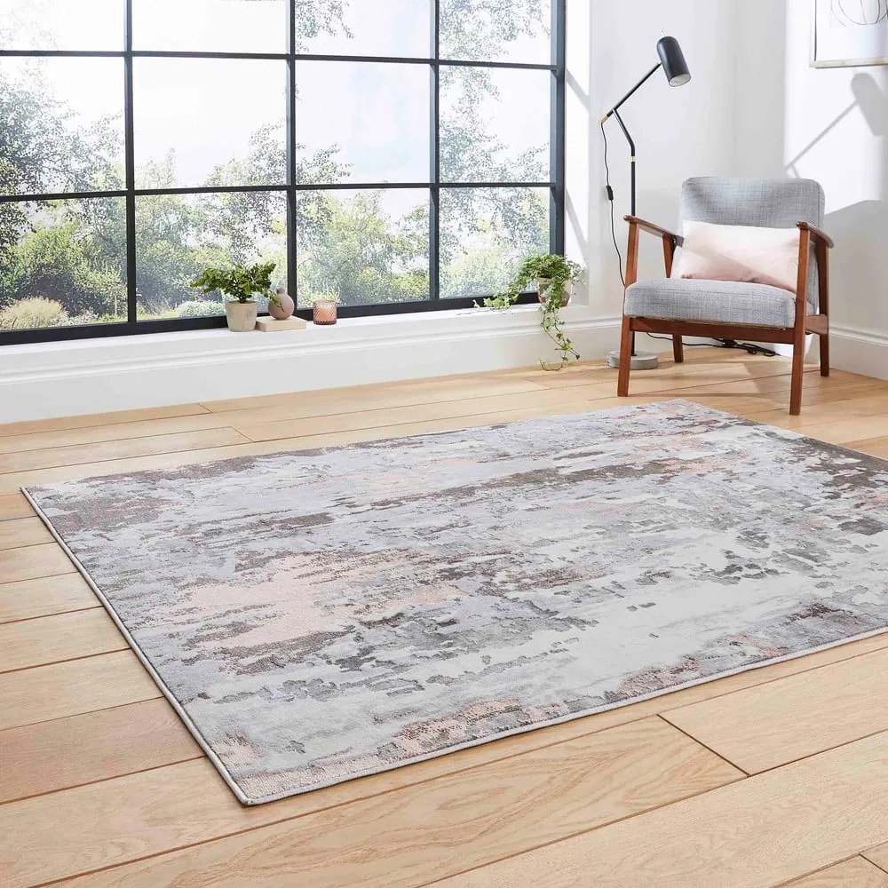 Tappeto grigio e rosa , 120 x 170 cm Apollo - Think Rugs