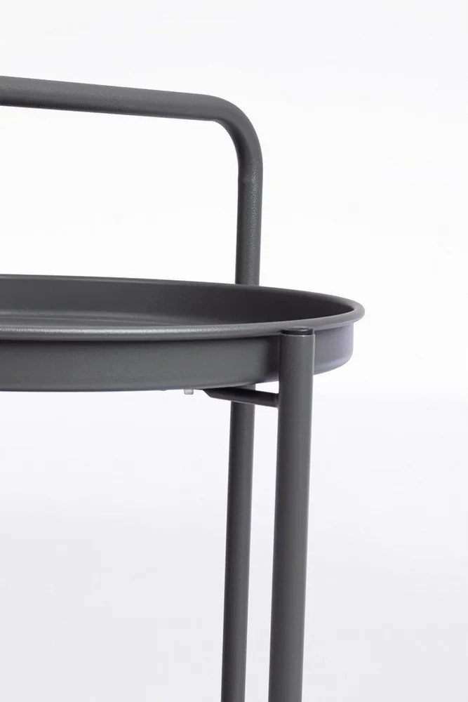 Tavolino da servizio in acciaio ø 44,5 cm Austin – Bizzotto