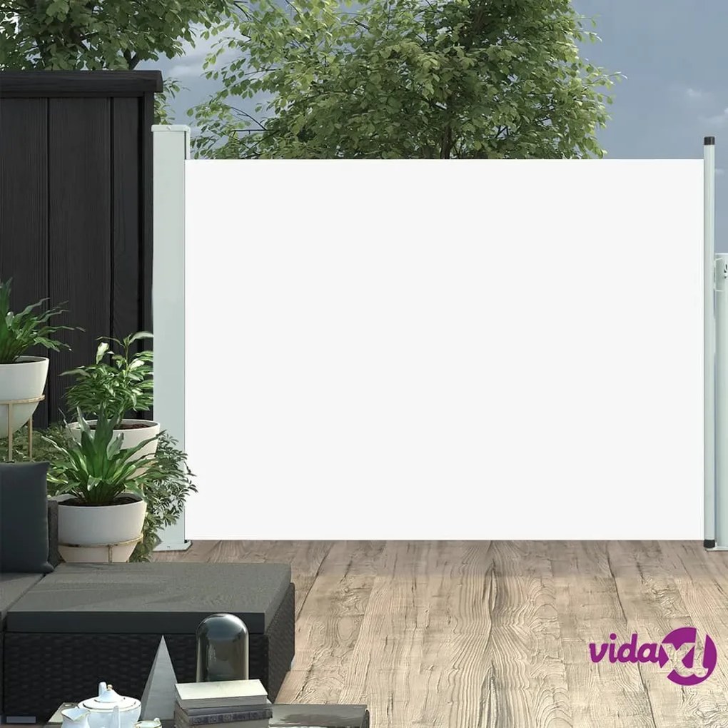 vidaXL Tenda Laterale Retrattile per Patio 100x500 cm Crema