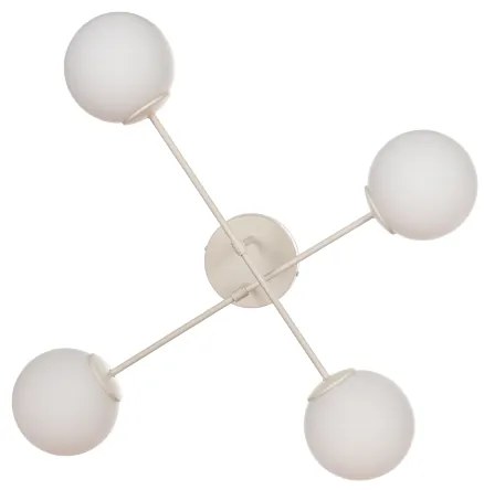 Plafoniera a soffitto MOON 4xE27/15W/230V colore crema
