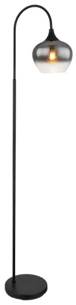 Globo 15548S - Lampada con piedistallo MAXY 1xE27/40W/230V nero/fumé