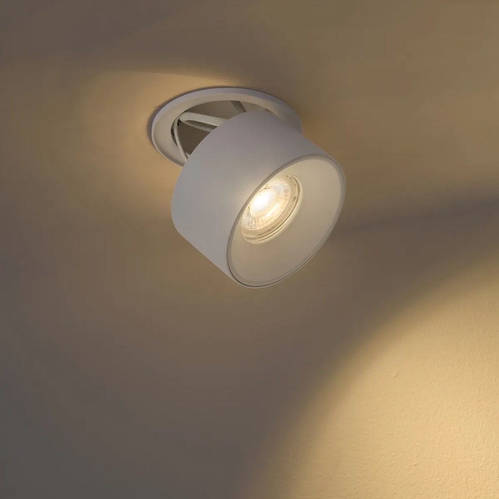Faretto da incasso moderno bianco GU10 50mm - Echo