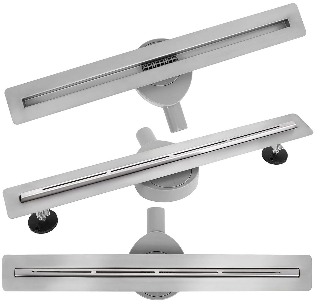 Canalina di scarico Rea FILO Nickel Brush 80