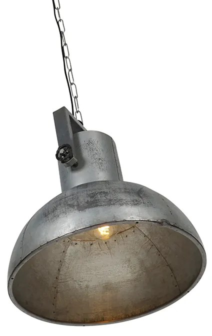 Lampada a sospensione industriale grigia 40 cm - Samia Sabo