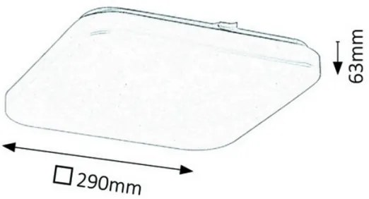 Rabalux 3340 - Plafoniera LED ROB 1xLED/20W/230V